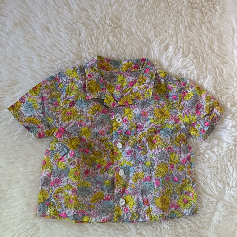 MarlMarl baby floral short sleeve shirt